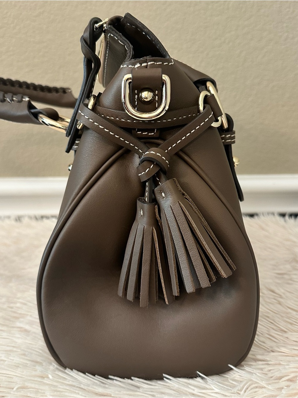 D&B Penrose Satchel in Coffee - Picture 5 of 16
